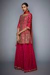 Buy RI.Ritu Kumar Pink Silk Round Embroidered Kurta Set Online at Aza Fashions Buy_RI.Ritu Kumar_Pink Silk Round Embroidered Kurta Set _Online_at_Aza_Fashions