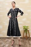 Buy_Samyukta Singhania_Black Embroidered Kurta _at_Aza_Fashions