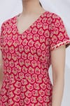 Shop_Samyukta Singhania_Pink Floral Print Kurta _Online_at_Aza_Fashions