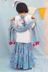 Shop_The Cotton Staple_Pink Cotton Tassels Kurta Set _at_Aza_Fashions