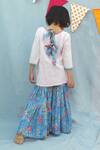 Shop_The Cotton Staple_Pink Cotton Tassels Kurta Set _Online_at_Aza_Fashions