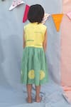 Shop_The Cotton Staple_Yellow Tie Dye Dress For Girls_at_Aza_Fashions