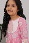 The Cotton Staple_Pink Printed Kurta And Sharara Set For Girls_Online_at_Aza_Fashions