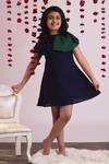 Buy_The Cotton Staple_Blue Cotton Dress For Girls_at_Aza_Fashions