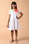 The Cotton Staple_White Cotton Dress For Girls_Online_at_Aza_Fashions