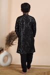 Shop_The Cotton Staple_Black Cotton Straight Kurta Pant Set _at_Aza_Fashions