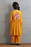 Shop_Torani_Yellow , Satin, Chanderi Tassels, Sunehra Gohar Kurta Set _at_Aza_Fashions