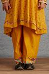 Buy_Torani_Yellow , Satin, Chanderi Tassels, Sunehra Gohar Kurta Set _Online_at_Aza_Fashions