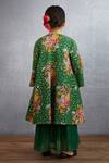 Shop_Torani_Green Jersey, Handloom , Sequins, Panna Qasiba Sitara Chogha Set _at_Aza_Fashions