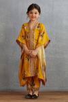 Buy_Torani_Yellow Cotton, Silk Embroidery Sunehra Aqsa Kameez Kaftan Set _at_Aza_Fashions