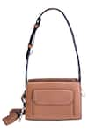 Kaeros_Brown Tassel Sling Bag _Online_at_Aza_Fashions