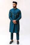 Buy_Kaha_Green Cotton Straight Kurta_at_Aza_Fashions