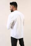 Shop_Kaha_White Cotton Satin Pintuck Shirt _at_Aza_Fashions