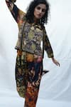 Buy_TIL_Multi Color Cotton Silk Satin Printed Abstract Reverie Trouser _Online_at_Aza_Fashions