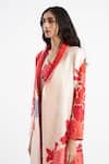 Buy_Kshitij Jalori_White Silk Twill Floral Print Robe Jacket_Online_at_Aza_Fashions