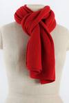 Buy_Pashma_Red Hand Knit Cashmere Muffler _at_Aza_Fashions