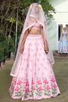 Buy Keerthi Kadire Pink Raw , Net, Dola Round Embroidered Bridal Lehenga Set Online at Aza Fashions Buy_Keerthi Kadire_Pink Raw , Net, Dola Round Embroidered Bridal Lehenga Set _Online_at_Aza_Fashions