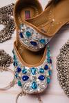 Buy_Kasually Klassy_Silver Embellished Juttis _Online_at_Aza_Fashions