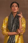 Buy_Kasturi Kundal_Yellow Base Fabric Satin Woven Floral Gomed Banarasi Handloom Jacket  _Online_at_Aza_Fashions