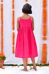 Shop_Kalp_Pink Cotton Printed Floral Jacket And Dress Set _Online_at_Aza_Fashions