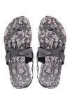 Buy_Kanvas_Grey Pu Slip-on Sandals_at_Aza_Fashions