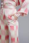 KoAi_White Satin Silk Printed Palazzo (For Kids)_at_Aza_Fashions