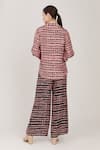 Shop_Koai_Pink Muslin Silk Printed Flared Pant _at_Aza_Fashions