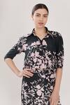 Buy_KoAi_Green Muslin Silk Floral Print Shirt_at_Aza_Fashions