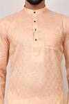 Shop_Samyukta Singhania_Peach Printed Kurta Set_Online_at_Aza_Fashions