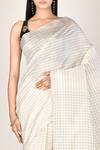 Buy_Khwaab By Sanjana Lakhani_Black Embroidered Katan Saree With Blouse_Online_at_Aza_Fashions
