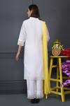 Shop_Surabhi Arya_White Kurta And Pant Silk Chanderi Dupatta Chiffon Set _at_Aza_Fashions