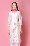 Buy Surabhi Arya White Kurta And Pant Silk Chanderi Dupatta Chiffon Set Online at Aza Fashions Buy_Surabhi Arya_White Kurta And Pant Silk Chanderi Dupatta Chiffon Set _Online_at_Aza_Fashions
