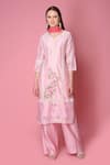 Buy Surabhi Arya Pink Kurta And Pant Silk Chanderi Dupatta Chiffon Set at Aza Fashions Buy_Surabhi Arya_Pink Kurta And Pant Silk Chanderi Dupatta Chiffon Set _at_Aza_Fashions