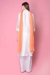 Shop Surabhi Arya White Kurta And Pant Silk Chanderi Dupatta Chiffon Set at Aza Fashions Shop_Surabhi Arya_White Kurta And Pant Silk Chanderi Dupatta Chiffon Set _at_Aza_Fashions