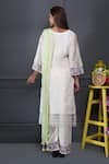 Shop_Surabhi Arya_White Kurta And Pant Chanderi Dupatta Taby Set _at_Aza_Fashions