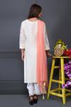 Shop_Surabhi Arya_White Kurta And Pant Silk Chanderi Dupatta Chiffon Set _at_Aza_Fashions