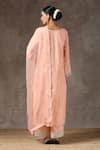 Shop_Kanika Sharma_Peach Satin, Silk, Tussar Embroidered Kurta Set _at_Aza_Fashions