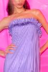 Buy_Kangana Trehan_Purple Crushed Parachute Metallic Ruffle Dress_Online_at_Aza_Fashions