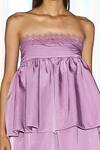 Shop_Kangana Trehan_Purple Satin Taffeta Layered Dress_Online_at_Aza_Fashions