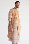 Buy_Kunal Anil Tanna_Beige Cotton Jacket And Kurta Set_at_Aza_Fashions