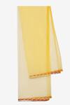 Saka Designs_Yellow Printed Kurta And Sharara Pant Set For Girls_at_Aza_Fashions