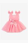Buy_Saka Designs_Pink Flared Dress For Girls_at_Aza_Fashions