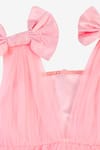 Saka Designs_Pink Flared Dress For Girls_Online_at_Aza_Fashions