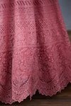 Buy_Torani_Pink Handwoven Chanderi Silk Organza Lehenga_Online_at_Aza_Fashions