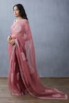 Buy_Torani_Pink Silk Organza Saree  _Online_at_Aza_Fashions