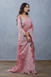 Buy_Torani_Pink Silk Organza Saree  _Online_at_Aza_Fashions