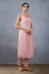 Buy_Torani_Pink Silk Organza Gulbahar Shabnam Kurta_Online_at_Aza_Fashions