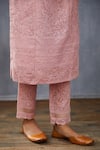 Shop_Torani_Pink Silk Organza Gulbahar Shabnam Kurta_Online_at_Aza_Fashions