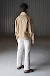 Shop_Leh Studios_Beige Canvas Linen Shirt  _at_Aza_Fashions