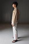 Buy_Leh Studios_Beige Canvas Linen Shirt  _Online_at_Aza_Fashions
